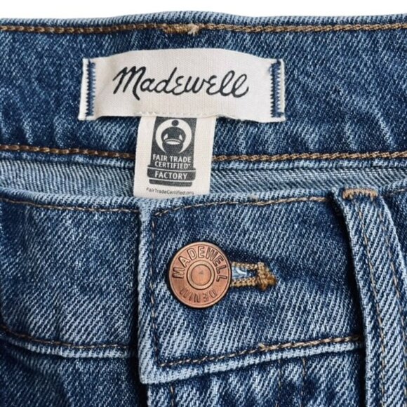MADEWELL The Perfect Jean Short in Bartow Wash: TENCEL™ Denim Edition - NWT - Picture 3 of 8